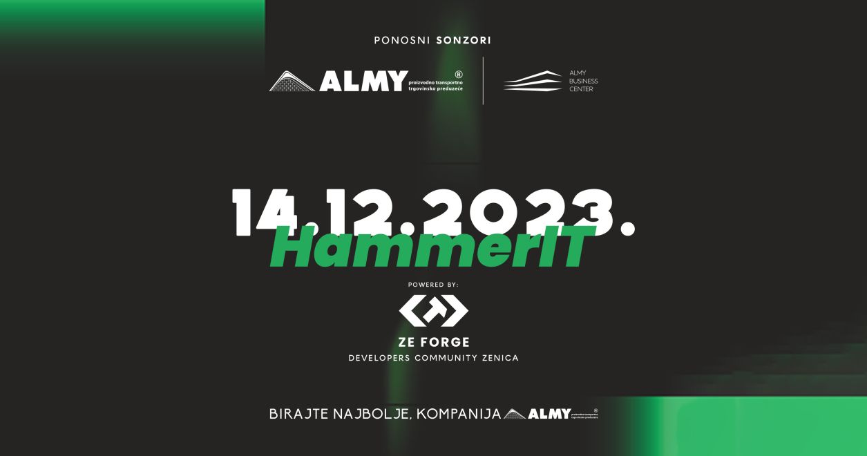 ALMY - PONOSNI SPONZOR HAMMERIT I ZEFORGE DEVELOPERS COMMUNITY