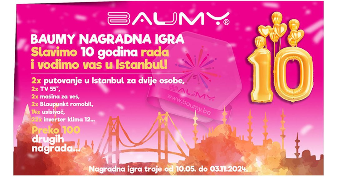 UČESTVUJ U BAUMY NAGRADNOJ IGRI! 🥳