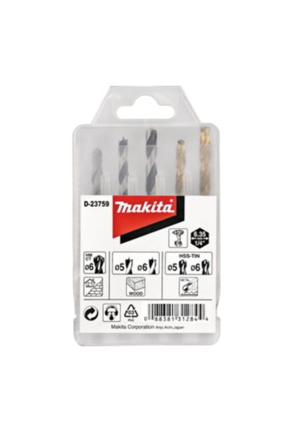 Makita 5-dijelni set burgija D-23759