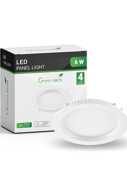 LED panel ugradni okrugli 6W, 4200K CX-R01-6NW Green Tech