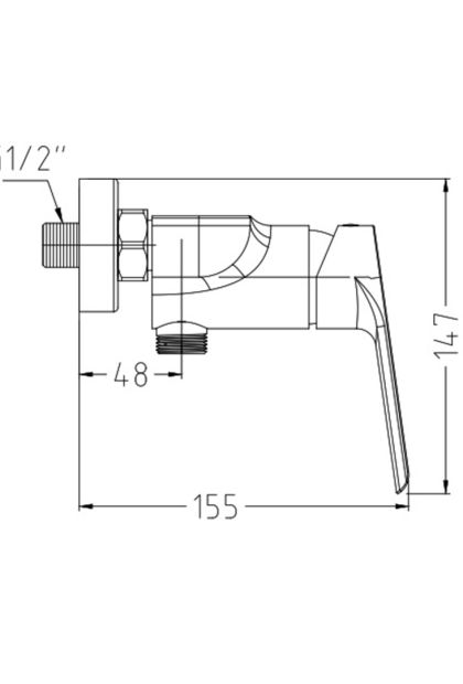 Baterija za tuš Blitz Viva 1717 Les