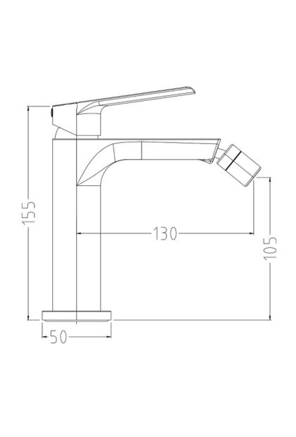 Baterija za bide beton Blitz Viva 1705