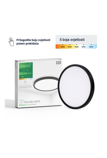 LED plafonjera 20W, CNX-20W-BK Green Tech