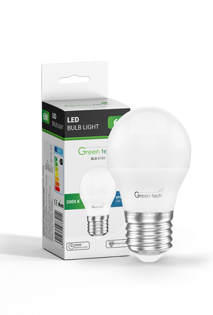 LED sijalica 6W, 3000K, BLX-6100 Green Tech