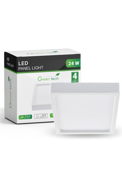 LED panel nadgradni kvadratni 24W 4200K, CX-S02-24NW Green Tech