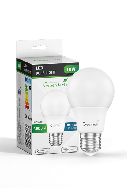 LED sijalica 10W, 3000K, 4000K, BLX 6111 BLX 6112 Green Tech