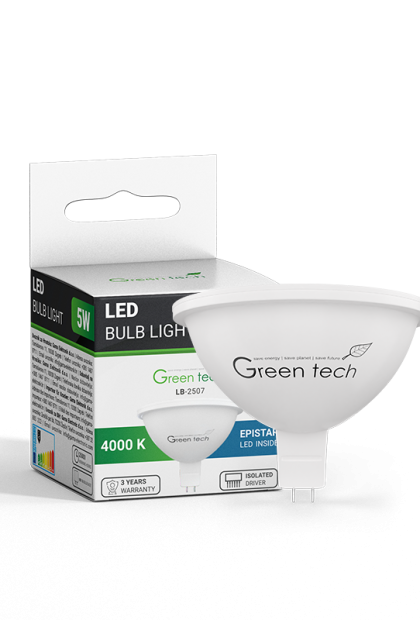 LED sijalica 5W, 4000K,  LB-2407,  LB-2507 Green Tech