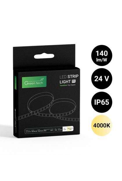 LED traka 160 LED,  4000K, 5m Green Tech