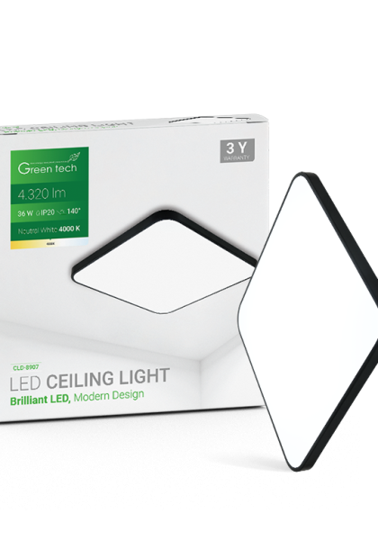 LED plafonjera 36W, 4000K,  CLD-8907 Green Tech