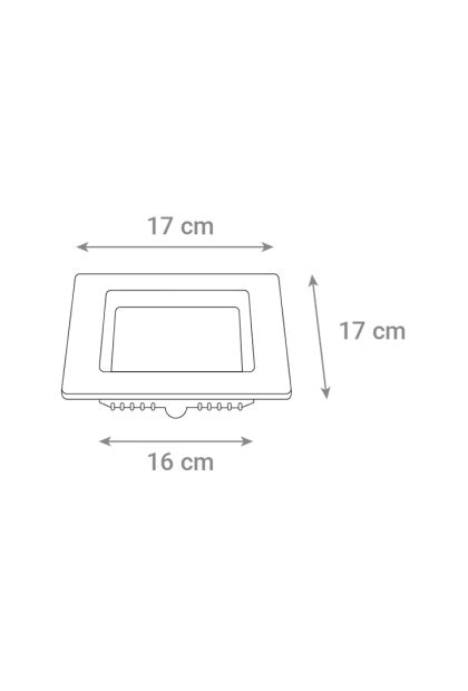 LED panel ugradni kvadratni 12W, 3000K, CX-S01-12WW Green Tech