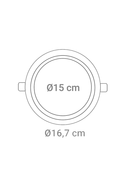 LED panel ugradni okrugli 12W, 6000K, GL-R02-12CW-2/1 Green Tech