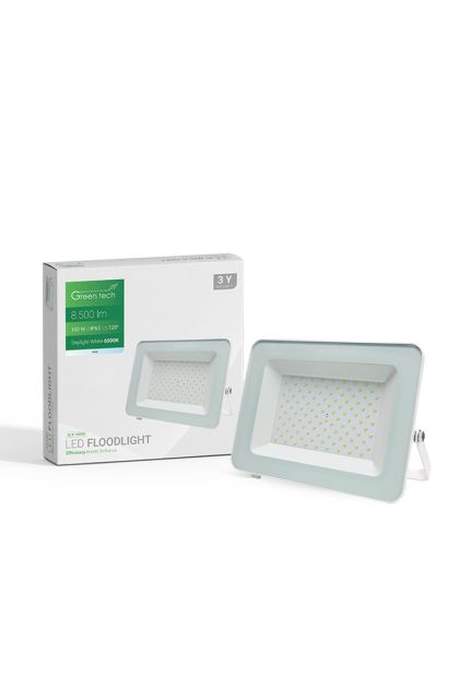 LED reflektor bijeli 100W, 6500K, ALX-100WH Green Tech