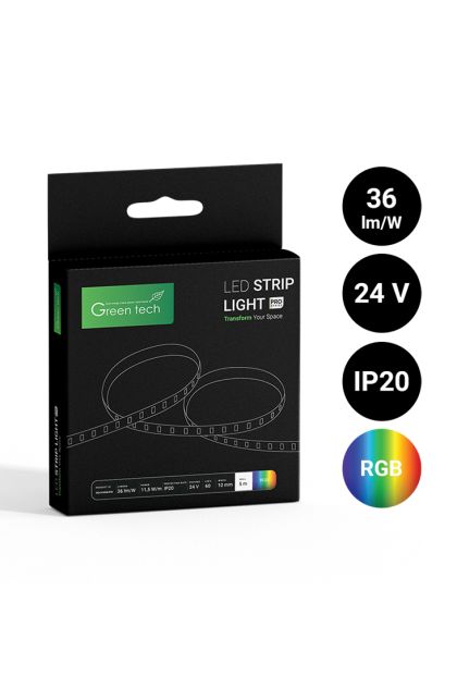 LED traka 60 LED,  RGB, 5m Green Tech