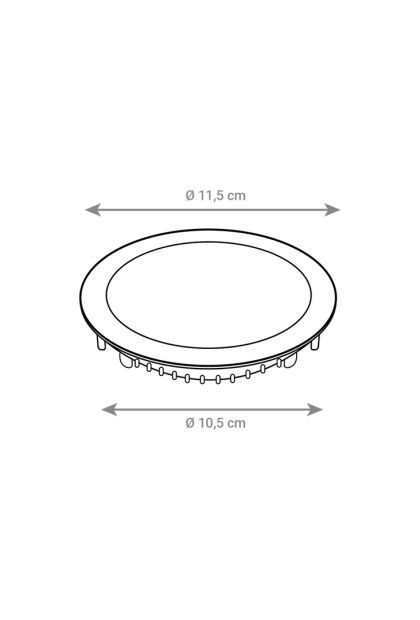 LED panel ugradni okrugli 6W, 4200K, CX-R01-6NW Green Tech