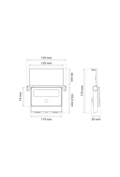 LED reflektori solarni 12W, 4000K, Venus-M Green Tech