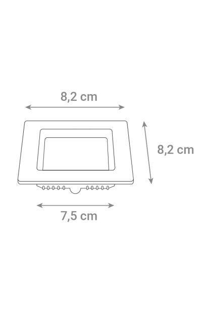 LED panel ugradni kvadratni 3W, 6500K, CX-S01-3CW Green Tech