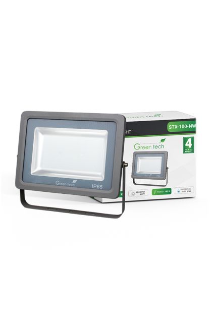 LED reflektor aluminij 100W, 4200K, STX-100 Green Tech