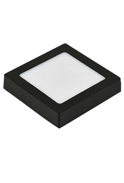 LED panel E-light 12W kvadratni nadgradni 6500K crni Mass Light