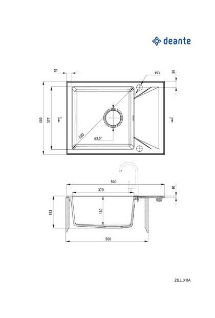 Sudoper 590x440 Evora ZQJ T11A