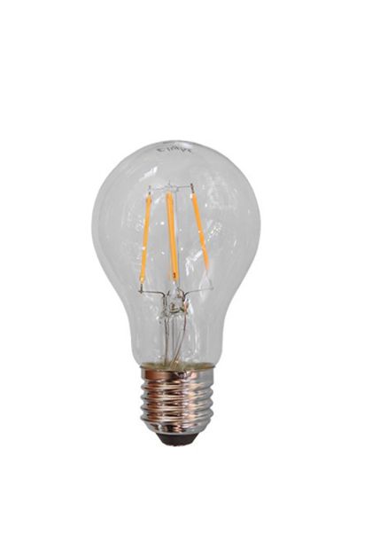 Sijalica LED E-light filament dimabilna A60 6W E27 3000K Mass Light