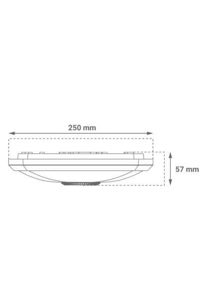 LED plafonjera sa senzorom Green Tech 16W, 3000K, bijela boja CLS-800-16NW