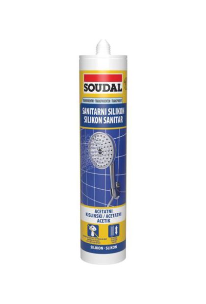 Silikon sanitarni bijeli 280 ml Soudal