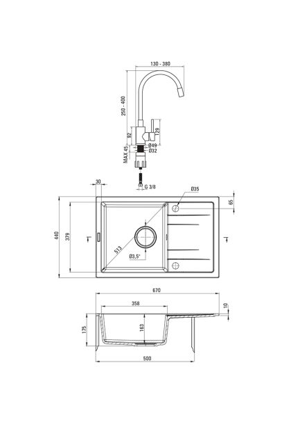Sudoper + fleksibilna baterija ZRCP2113
