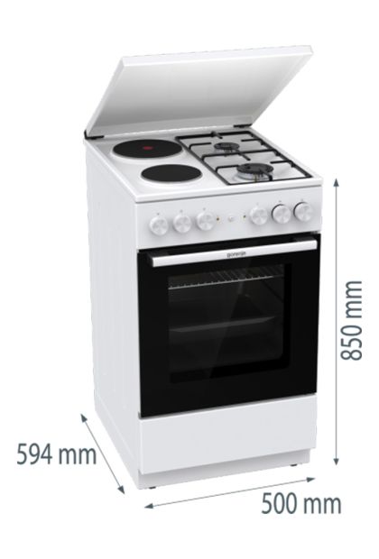 Šporet kombinovani GK5A12WG Gorenje