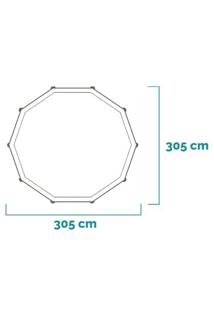 Bazen 305x76 cm metal frame sa pumpom 28202 Intex