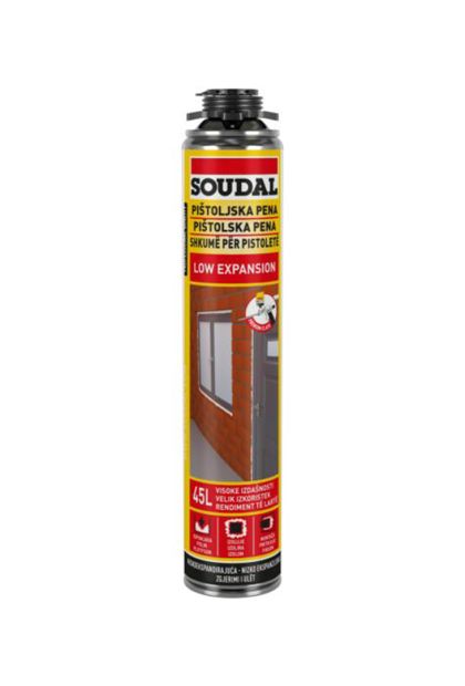 PU pištoljska pjena niskoekspandirajuća 750 ml Soudal