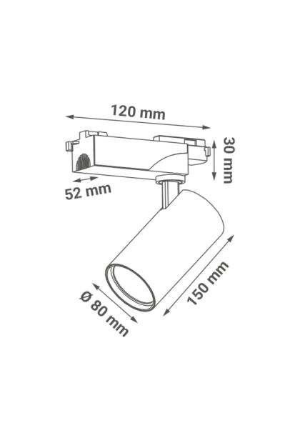 LED šinska svjetiljka 30W, 3 CCT Green Tech