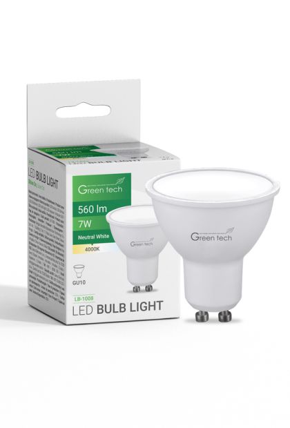 LED sijalica 7W, 4000K, GU10, IP20, Sanan chip Green Tech