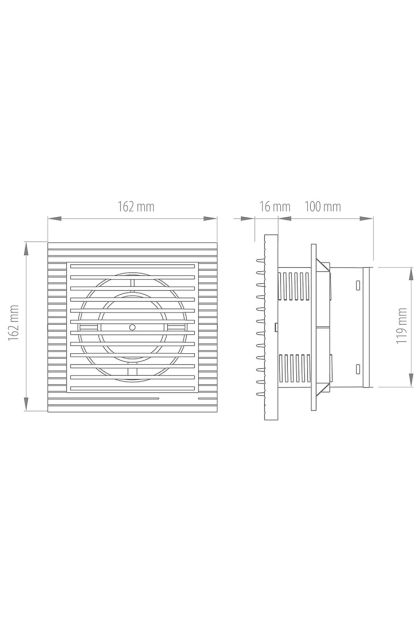 Ventilator 16W 120 mm 420-111 Commel