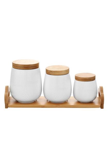 Set kuhinjskih posuda 3/1 keramika i bambus BR-2404