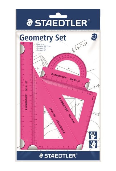 Geometrijski set Staedtler Neon Mix