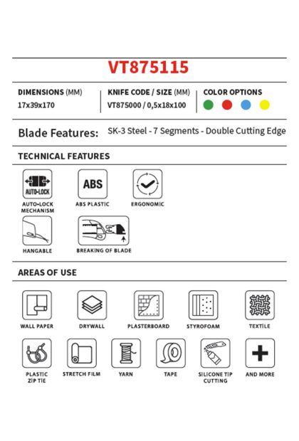 Skalpel 18 mm VT875115