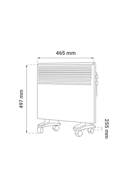 Konvektorska grijalica HCN-1000, 1000W, električna Green Tech