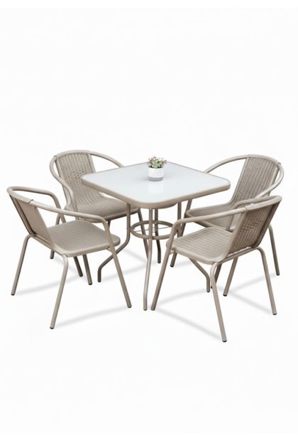 Vrtni set 5/1 kvadratni sto 80 cm AM 379