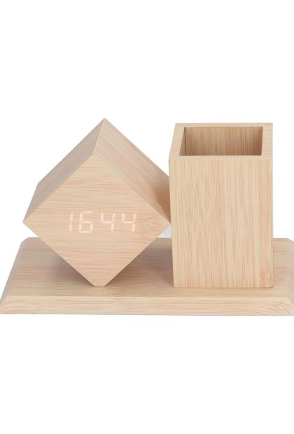 Sat elektronski sa podešavanjem svjetline+držač za olovke AM 1047