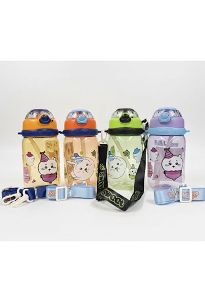 Boca plastična Sweet sa slamkom i privjeskom 600ml AM 863