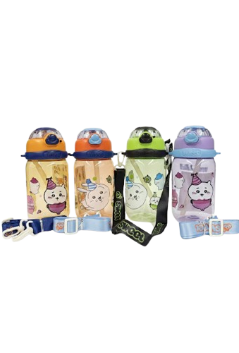 Boca plastična Sweet sa slamkom i privjeskom 600ml AM 863