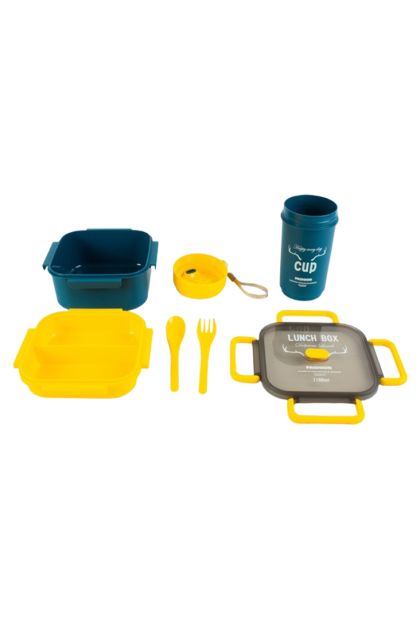 Kutija za užinu+boca - razne boje  AM 902