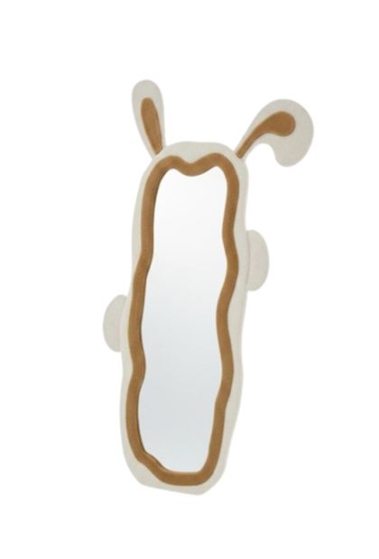 Ogledalo Bunny - roza i smeđa boja 60x160cm AM 330