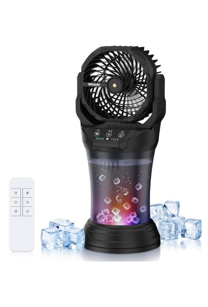 Ventilator sa raspršivačem i daljinskim upravljačem, RGB ambijentalno svjetlo