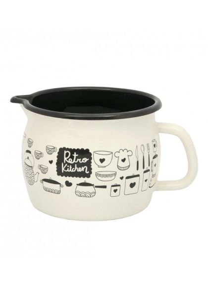 Metalac lonče trbušasto retro kitchen 10cm/0.8l