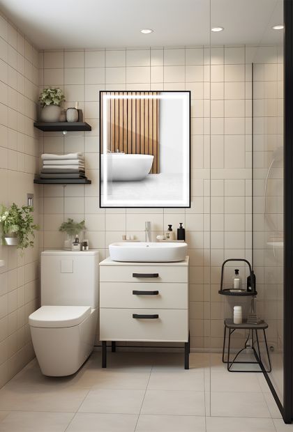 Ogledalo LED rasvjeta 90x70