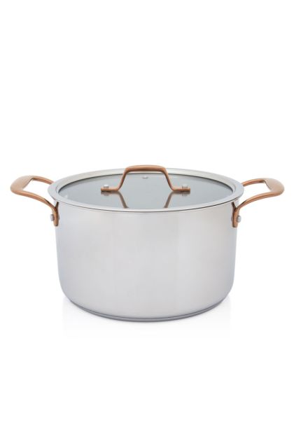 Metalac šerpa duboka inox sa poklopcem 24cm/6l