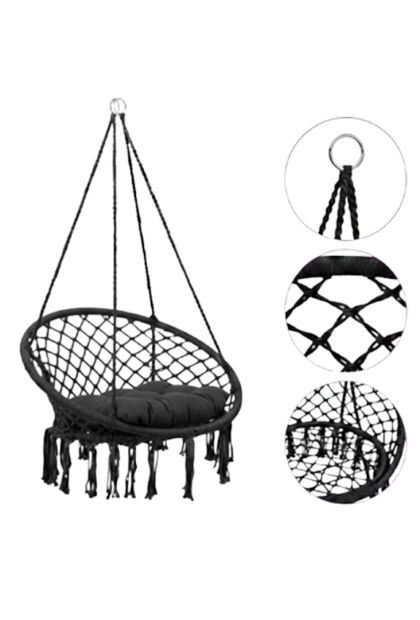 Ljuljačka viseća pletena sa jastukom 50x80 cm AM 1181