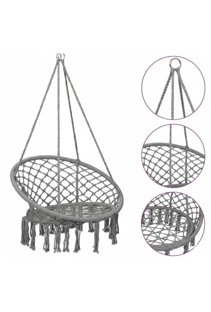 Ljuljačka viseća pletena sa jastukom 50x80 cm AM 1181