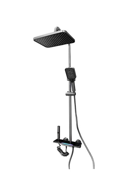 Tuš set usponski alu+nehrđajući čelik Healthy Water AM 624